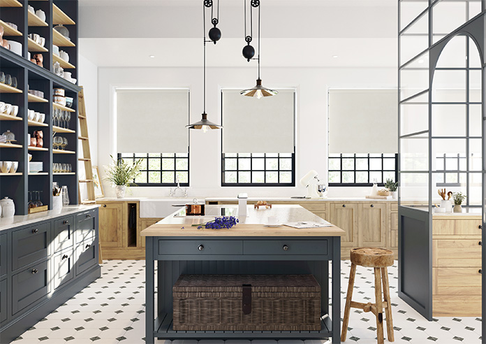 Ajanta (Blackout), Crescent Silver - Twist&Fit Roller Blind - Image 8